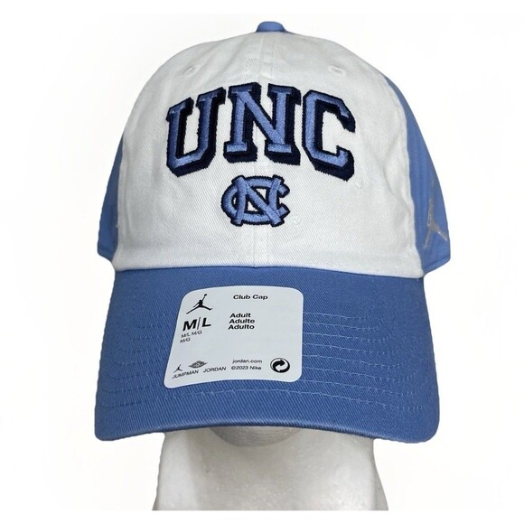 North Carolina Tar Heels UNC Nike Script Strap Club Hat Jordan Jumpman Blue New - Picture 4 of 7